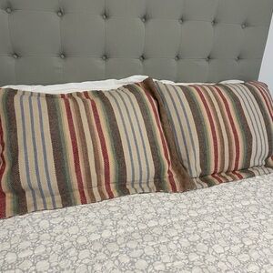 Annie Selke Striped Multicolor Pillow Shams
